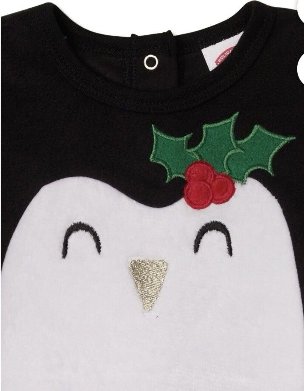 Holiday Time Penguin Pajama Sleeper For Infants Size 18M